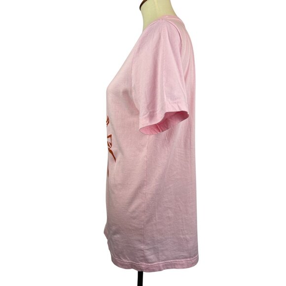 Dolly Parton Graphic Tee Womens M Pink Cotton Crewneck Short Sleeve Canvas + Bel - Picture 3 of 11